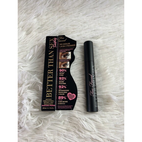 New Too Faced Better Than Sex Black Instant Lengthening Mascara Primer - Picture 1 of 2